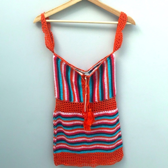 Olivaceous Crochet Swim Coverup - Picture 3 of 3